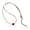 Broken silver agate, variant on Elegant Agate Beaded Love Heart Charm Pendant Necklace With Water Bead Silver Chain for Trendy Women Ladies Outfits
