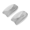 thumbnail image 1 of 1 par de taloneras flexibles de gel de silicona en forma de U para aliviar el dolor, la fascitis plantar y la irritación - Talla S, 1 of 7