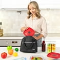 thumbnail image 5 of OPUX Premium Lunch Box for Women, Insulated Lunch Bag Tote Girls Kids Teen Adult, Cute Soft Lunch Cooler Container Work School, Reusable Thermal Food Meal Prep Organizer Lunch Pail Travel Beach, Black, 5 of 10