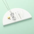 thumbnail image 5 of Hollow Crystal Heart Urn Necklace for Human Ashes Pendant Heart Urn Memorial Cremation Jewelry for Ashes Ash Necklace for Women, 5 of 7