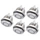 thumbnail image 2 of Interruptor De Botón, Interruptores Superiores Planos Fáciles De Cablear De 5 Piezas Con LED Para Equipos De Automóviles Para Electrodomésticos Amonsee Otros, 2 of 8