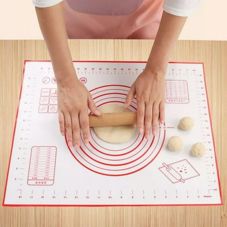 

Silicone pastry mat with measuring function more than one size full stick for rolling dough perfect fondant surface