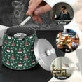 thumbnail image 4 of Yayeee Ashtray with Lid for Cigarette Smokeless Stainless Steel Home Ash Holder, Red Christmas Trees, 4 of 7