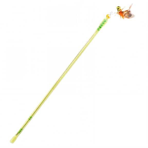 BESTSKY Kitten Toys,Active Fun Moments Cat Wands for Indoor Cats,Quick Play Interaction Cat Enrichment Toys for Indoor Cats,Yellow