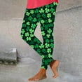 thumbnail image 2 of hotojiny Womens St. Patrick's Day Leggings Soft Cute Trendy Spring Pants Lounge Stretchy Workout Gym Yoga Pants, 2 of 3