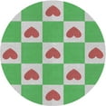 thumbnail image 1 of Ahgly Tapis Rond Lavable en Machine Intérieur Transitionnel Vert Clair, 10 Pieds Rond, 1 of 7