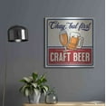 thumbnail image 6 of Luxe Metal Art 'Okay, But First Craft Beer' by Mollie B., Metal Wall Art, 24"x24", 6 of 8