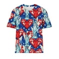 thumbnail image 4 of 4th of July Shirts for Women Short Sleeve Hawaiian Beach Tops Soft Cotton Crew Neck Casual Dressy Summer Blouses, 4 of 4