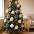 thumbnail image 6 of Eolstice Velvet Fabric Christmas Ball Ornaments, 15 Pieces Set, Decorative Hanging Pendant for Christmas Tree, Holiday Party Home Decor, 6 of 6