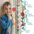 thumbnail image 3 of Blackout Kids Curtains,Pioneer Flower Childrens Insulated Curtains Set Of 2,Bedroom Essentials,Toddler Room Decor 42x54in(106x137cm), 3 of 4