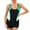 Green, variant on Comfortable High Neck One Piece Swimsuit - Women's Secure Bathing Suit with Wide Straps for Swimming & Relaxation