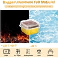 thumbnail image 3 of Aluminum Foil Disposable Ramekins with Lids .oz Small Baking Cups Mini Cake Pans with Lids Individual Cake Tins Square Cupcake Dessert Cake Containers Mini Loaf Pans for Cheese, 3 of 8
