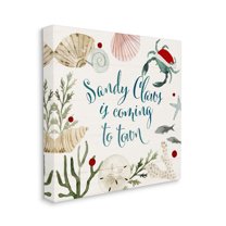 Stupell Home Décor Santa Claus Printed Holiday Canvas Art Print by Victoria Barnes