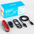 thumbnail image 3 of Bicycle Light Usb Charging Mountain Bike Night Riding Safty Front Taillight Red, 3 of 9