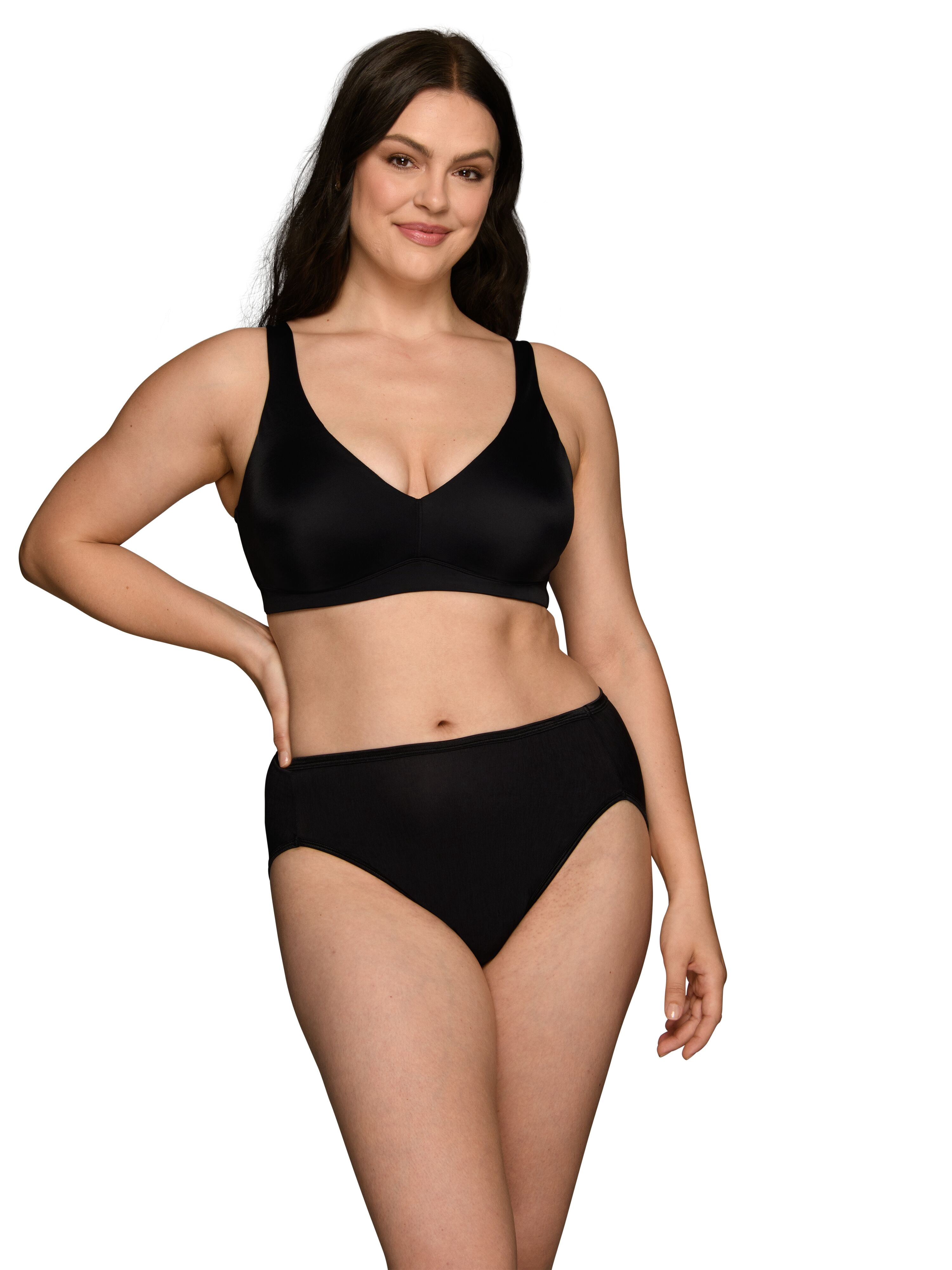 Vanity Fair Lingerie Women's Beauty Back Wireless Bra with Lift, Smoothing, Simple Sizing S-3XL, Style 72164