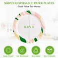 thumbnail image 3 of 8.375 Inch Paper Plates 360 Pack, Disposable Paper Plate Bulk 360 Count, Soak-Proof & Cut-Proof Bulk Plate for Parties, Picnic and Family Gatherings., 3 of 6