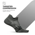 thumbnail image 4 of Feetures Elite Ultra Light Cushion Ankle Socks - Sport Sock with Targeted Compression - New Gray, M (1 Pair), 4 of 8