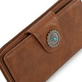 thumbnail image 4 of Montana West Purses for Women RFID Blocking Wallet Large Capacity Phone Clutch Wallet Ladies Western Bifold Wallet Wallets for Women Leather Wallet with Card Holder, Brown, 4 of 7