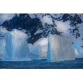 thumbnail image 2 of Jaynes Gallery 18x13 White Modern Wood Framed Museum Art Print Titled - Antarctica-South Georgia Island-Coopers Bay Icebergs and mountains at sunrise, 2 of 4