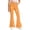 Orange, variant on Spazoro Girls Flare Pants with Pockets, Flare Leg Star Print Button Closure Loose Fit Zip Up Casual Bell Bottom Trousers Pink Size 8-9