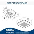 thumbnail image 2 of Broan-NuTone ChromaComfort 110 CFM Ventilation Fan with 24 Color Selectable LED, 2 of 6