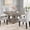 Vintage Gray, variant on 47.2 Inch Square Dining Table for 4, Heavy Duty Triangle Metal Frame Kitchen Table with Storage Shelf, MDF Top, Easy Assembly, Space Saving for Dining Room and Apartment,Pear Wood Original