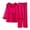 Hot Pink, variant on Penkiiy Women's Two Piece Set Long Sleeve V Neck Lace Pajama Satin Set Tops Pants Set L Purple