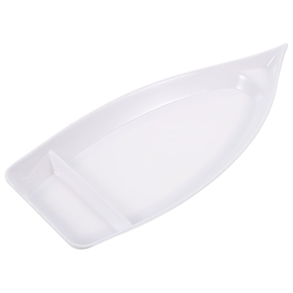 IBASETOY Boat Shaped Plate Snack Dish Food Serving Restaurant Owners Families 1Pack