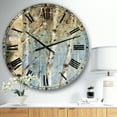 thumbnail image 2 of Designart Oversized Blue Analog Round Farmhouse Modern Wall Clocks, CLM30902-C23, 2 of 3