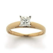 1/2 Carat Princess-Cut Diamond Solitaire