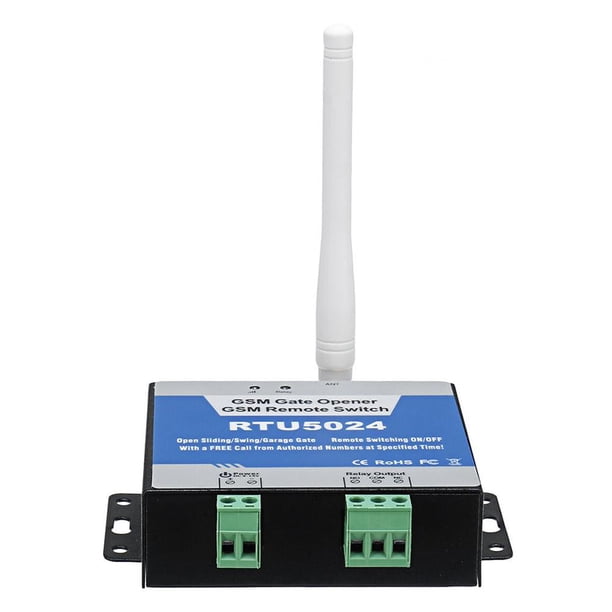 RTU5024 GSM Abridor de puerta Interruptor de relé Control remoto Abridor de puerta Enchufe de EE. UU. Tmvgtek Componentes de la computadora