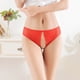 thumbnail image 4 of Gibobby Ropa Interior Elástica para Mujer Calzoncillos encaje sexy para mujer Bragas ahuecadas Bragas encaje ganchillo Tangas G String Lencería Ropa interior（Rojo， M), 4 of 5