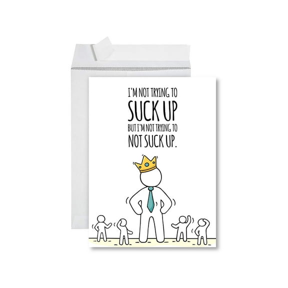 Koyal Wholesale Jumbo Greeting Card, Paper-No Lines White, 0.25 lb