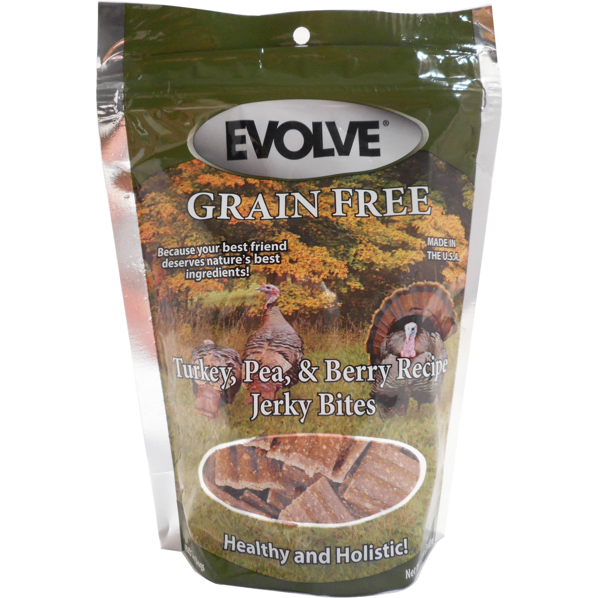 evolve grain free jerky bites