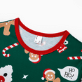 thumbnail image 6 of PatPat Christmas Pajamas Family Matching Allover Gingerbread Print Sleepwear With Socks Long Sleeve Shirt & Pants Pjs Sets, Dark Green, Women S, 6 of 10