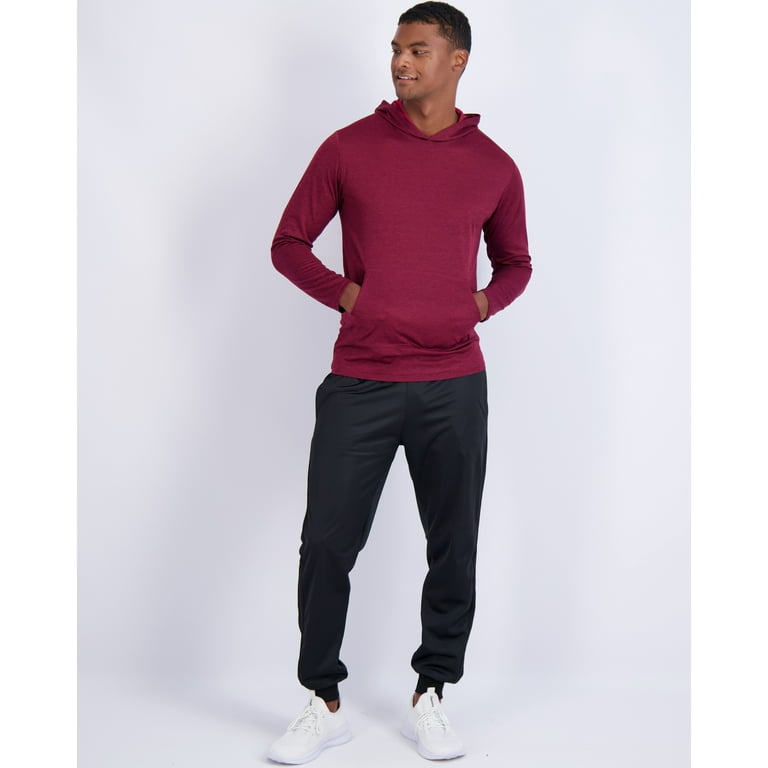 Real Essentials 3 Pack: Men's Mesh Long Sleeve Athletic Pullover Hoodie  Sweatshirt Pockets UPF 50+ (Available In Big & Tall) 