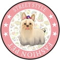 thumbnail image 1 of TOWED22 Round Absorbent Mat Cute Cartoon Pet Dog Mat Pink Diameter 40cm(Pink), 1 of 5