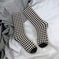 thumbnail image 5 of Haiem Black and white houndstooth Pattern Crew Socks – Soft & Durable Moisture-wicking Socks, Stay-Up Fit for Business, Work, and Casual Wear Size 5-11, 5 of 6