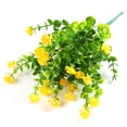 thumbnail image 1 of Advancent Flores artificiales colgantes de pared de plantas de plástico para exteriores, tamaño compacto, ahorro de espacio funcional, Decoración Amarillo, 1 of 6