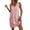 *Pink, variant on ClodeEU Women's V Neck Sleeveless T-Shirt Dress,Casual Loose Mini Dress with Pockets Pink,Women's Plus L