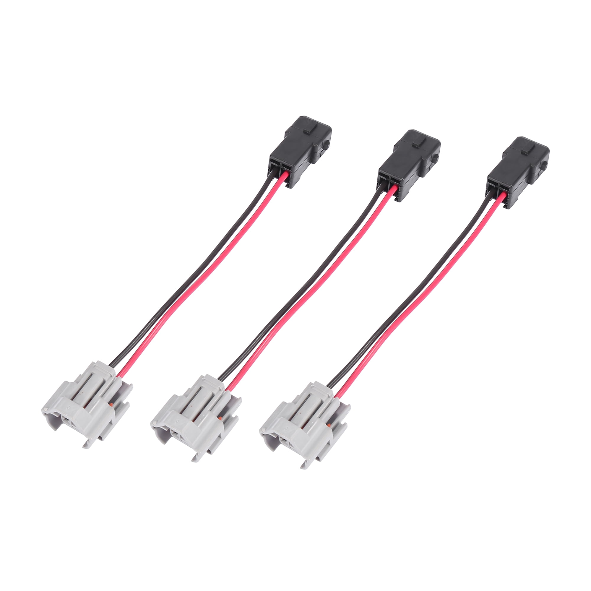 3pcs Car Auto Fuel Injector Adapters Wired Cable Connector Plugs Female to Male  Plug for EV1 - Walmart.com
