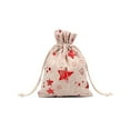 thumbnail image 1 of Big Sale ! Nomeni Home Textile Storage,Storage Case,Christmas Drawstring Pocket Snowflake Cotton Linen Gift Bag Linen Candy Storage Bag, 1 of 2
