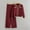 A Wine, variant on HAPIMO Women's 2 Piece Sets Casual Lapel Sweater Long Sleeve Buttong Down Knit Top High Waist Wide Leg Pant Trendy Loungewear Set Black