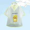 thumbnail image 4 of Girls Rain Jacket Children's Cartoon Rabbit Pattern Eva Transparent Raincoat Boy Girl Hooded Poncho Rain Jacket Combinaison Pluie Enfant Yellow 5 Years-6 Years, 4 of 4