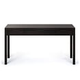 thumbnail image 4 of SIMPLIHOME Hollander SOLID WOOD Contemporary Modern 60 inch Wide Home Office Desk, Writing Table, Workstation, Study Table Furniture in Hickory Brown with 2 Drawerss, 4 of 5