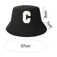 thumbnail image 6 of Eoperou Bucket Hat Folding Sun Protection Cotton Letter Embroidery Women Travel Beach Hat for Dating, 6 of 8