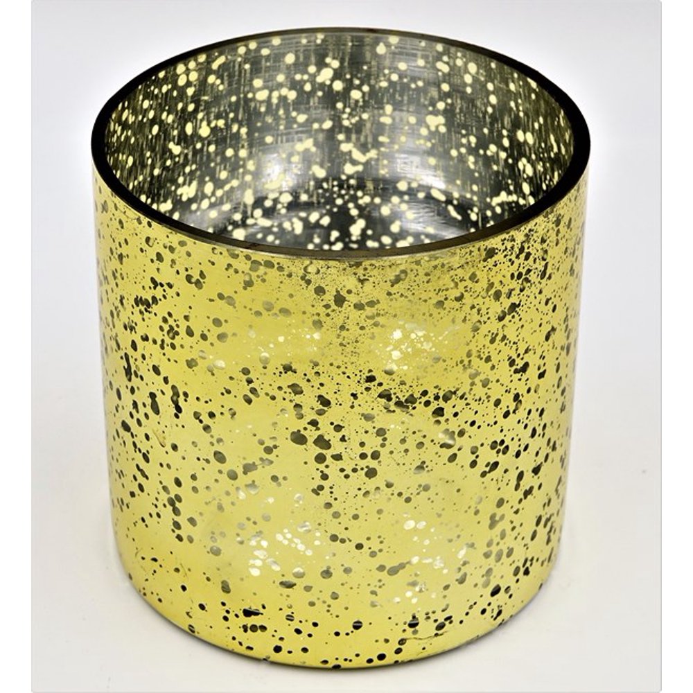 5" x 5" Mercury Gold Cylinder Vase (Set of 12)