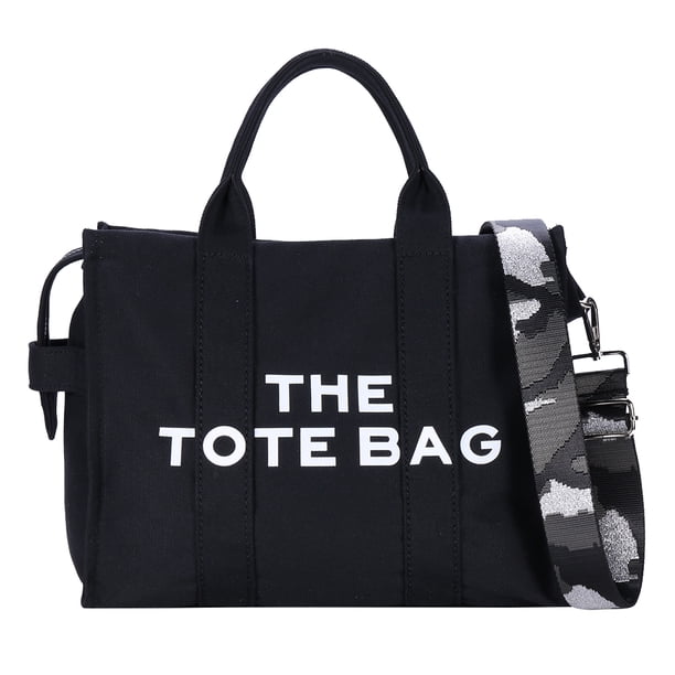Bolso de hombro FLhrweasw Lona Crossbody Estampados de Letras negro
