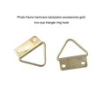 thumbnail image 3 of 100 Pieces Wall Hanger Triangular Picture Frame Hook Metal Outdoor Holder with Screws Organizer Removable Rack Hardware, 3 of 6