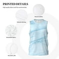 thumbnail image 3 of Sikiie Light Blue Marble Basketball Jersey Reversible Men's Mesh Athletic Sports Shirts Training Practice S-4XLXX-Large, 3 of 6